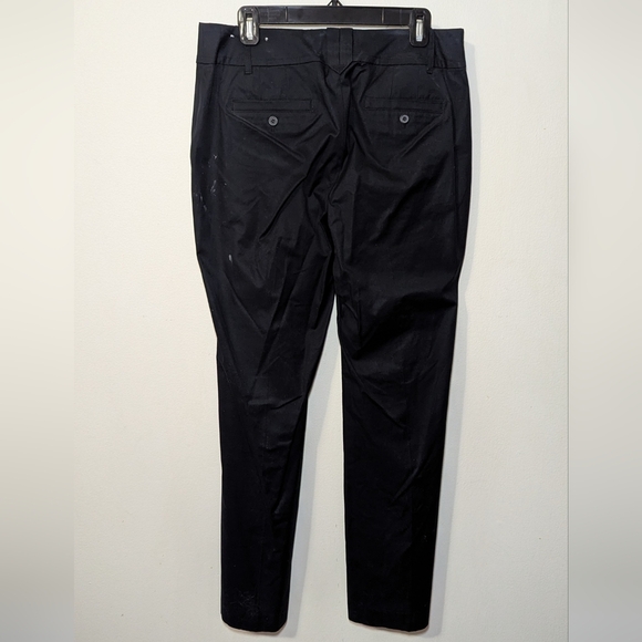 LOFT Straight Leg High Waist Black Trousers Women's size 10 - Picture 3 of 5